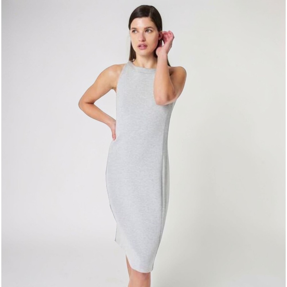 Spanx AirEssentials Soft Tank Dress Heather Gray Midi XS - Picture 8 of 11